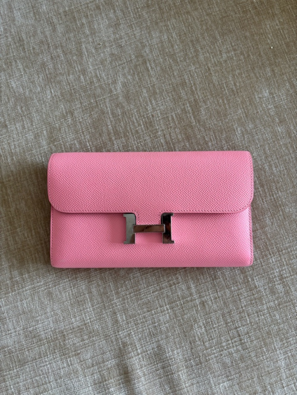 Hermes Constance Long Wallet with Palladium Hardware